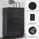 Rowanbeck Black Five Drawer Chest