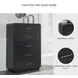 Rowanbeck Black Five Drawer Chest
