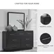 Rowanbeck Black Dresser and Mirror
