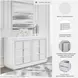 Chalanna White Lacquer Dresser