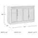 Chalanna White Lacquer Dresser