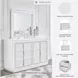 Chalanna White Lacquer Dresser and Mirror
