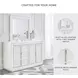Chalanna White Lacquer Dresser and Mirror