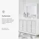 Chalanna White Lacquer Dresser and Mirror