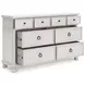 Chadworth Antique White Poster Bedroom Set