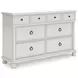 Chadworth Antique White Poster Bedroom Set