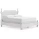 Chadworth Antique White California King Poster Bed