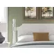 Chadworth Antique White California King Poster Bed