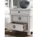 Chadworth Antique White 3 Drawer Nightstand with USB Charging