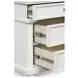 Chadworth Antique White 8 Drawer Dresser and Rectangular Mirror