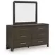 Darimore Burnished Brown 6 Drawer Dresser