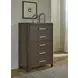 Darimore Burnished Brown 5 Drawer Chest