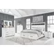 Ashbryn White and Natural 10 Drawer Dresser with Rectangular Mirror