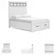 Ashbryn White And Natural Queen Panel Storage Bed