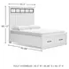 Ashbryn White And Natural Queen Panel Storage Bed