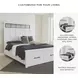 Ashbryn White And Natural Queen Panel Storage Bed