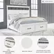 Ashbryn White And Natural King Panel Storage Bed
