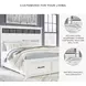 Ashbryn White And Natural King Panel Storage Bed