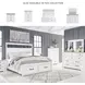 Ashbryn White And Natural King Panel Storage Bed