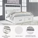 Ashbryn White And Natural California King Panel Storage Bed