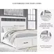 Ashbryn White And Natural California King Panel Storage Bed