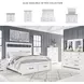 Ashbryn White And Natural California King Panel Storage Bed