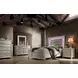 B0846J Silver Upholstered King Panel Bed