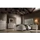 B0846J Silver Upholstered King Panel Bed