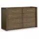Kerlayne Brown Upholstered Storage Bedroom Set
