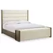 Marxmore Brown King Upholstered Storage Bed