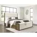 Marxmore Brown King Upholstered Storage Bed