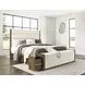Marxmore Brown King Upholstered Storage Bed