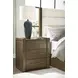 Marxmore Brown 3 Drawer Nightstand with USB Charging