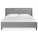 Fernholt Belgian Wheat and Gray King Upholstered Panel Bed