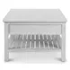 Geneva Distressed White Rectangular Occasional Table Set