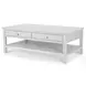 Geneva Distressed White Rectangular Occasional Table Set