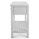 Geneva Distressed White Rectangular Occasional Table Set