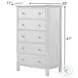 Lakeside Elegant Distressed 5 Drawer Chest