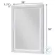 Lakeside Elegant Distressed Rectangular Dresser Mirror