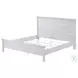 Lakeside Distressed White King Panel Bed