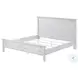 Lakeside Distressed White King Bed with Storage
