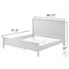 Lakeside Distressed White Queen Panel Bed