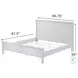 Lakeside Distressed White Queen Bed with Storage
