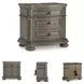 Ardenfield Light Brown 3 Drawer Nightstand