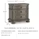 Ardenfield Light Brown 3 Drawer Nightstand