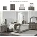 Ardenfield Light Brown And White Queen Upholstered Sleigh Bed