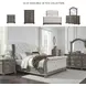 Ardenfield Light Brown And White King Upholstered Sleigh Bed