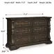 Maylee Dark Brown Dresser
