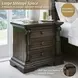 Maylee Dark Brown 3 Drawer Nightstand