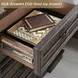 Maylee Dark Brown Dresser with Mirror